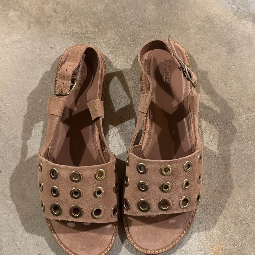 JCREW suede GROMMET sandals - Picture 2 of 4